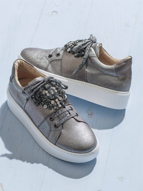 Platin kadın ayakkabı - Elle Shoes