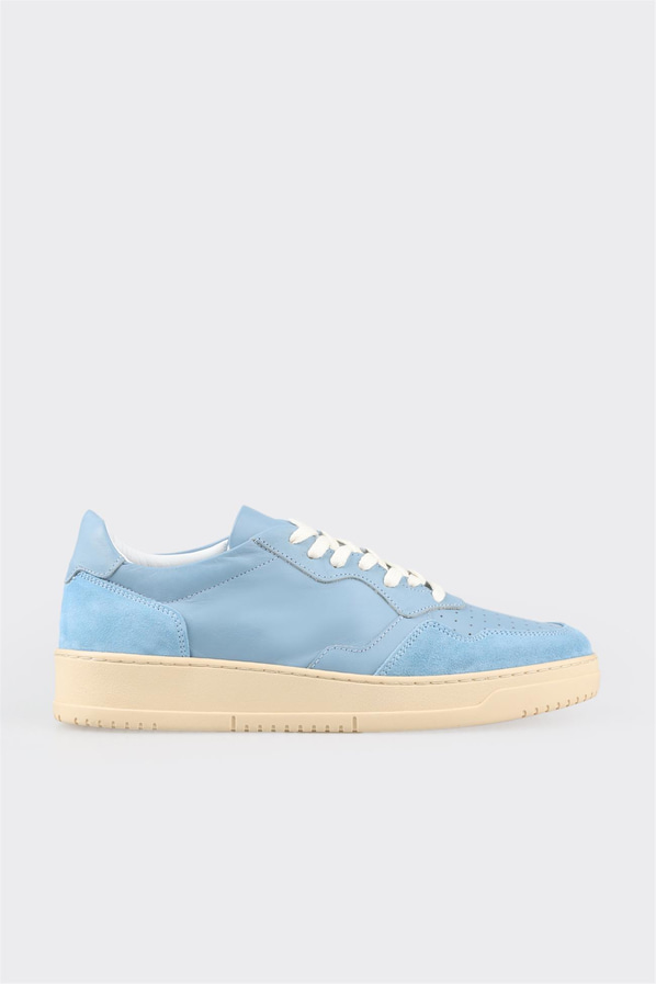 Mavi deri erkek spor ayakkabı - Elle Shoes