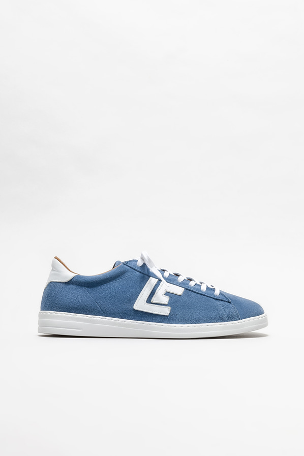 Mavi deri erkek spor ayakkabı - Elle Shoes
