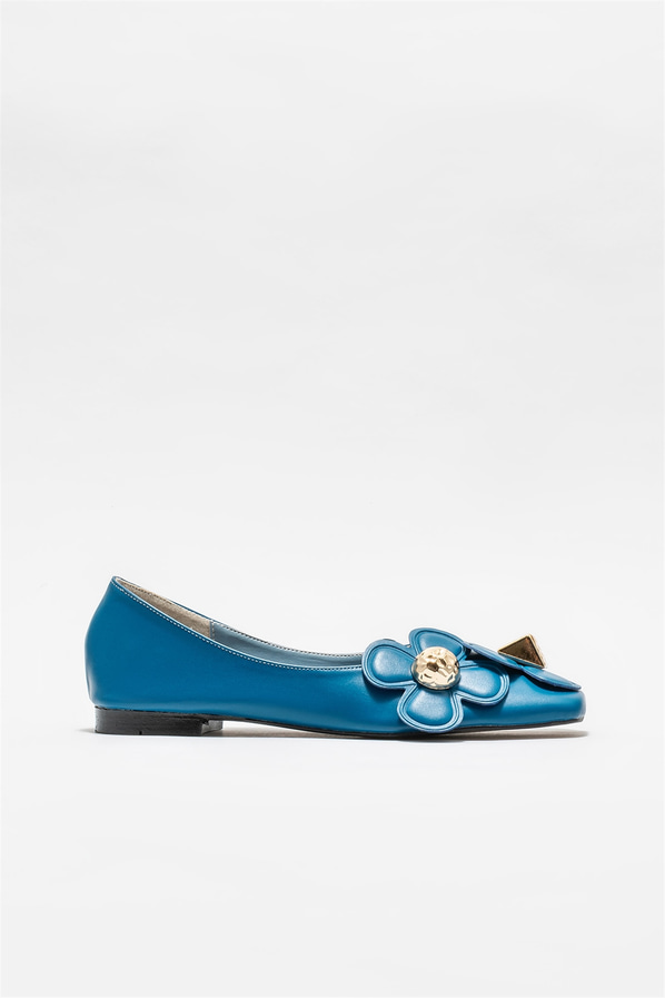 Mavi kadın günlük ayakkabı, günlük kullanım için - Elle Shoes