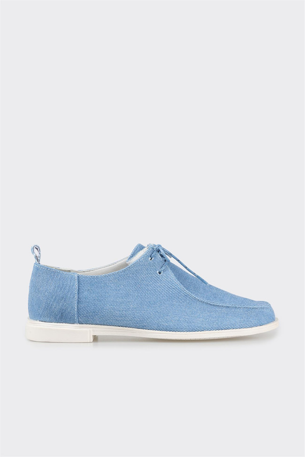 Mavi kadın ayakkabı, günlük kullanım için - Elle Shoes