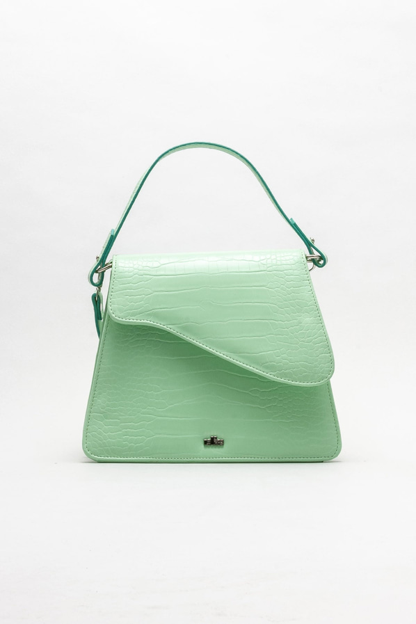 Mint yeşili kadın el çantası - Elle Shoes