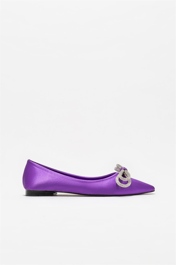 Mor kadın günlük ayakkabı, günlük kullanım için - Elle Shoes