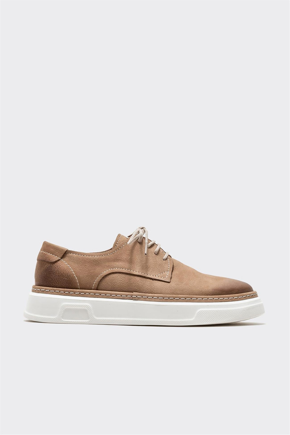 Naturel deri erkek günlük ayakkabı, günlük kullanım için - Elle Shoes