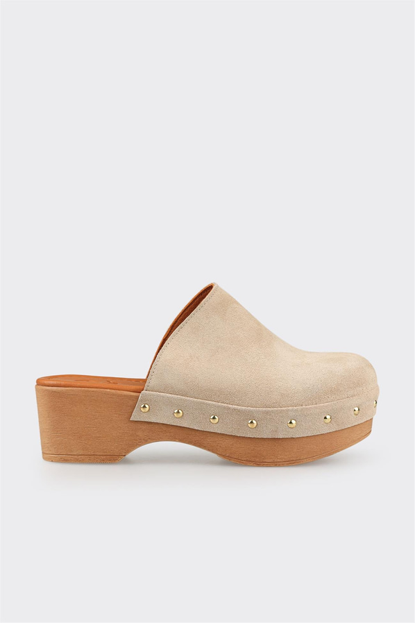 Naturel Deri Kadın Terlik