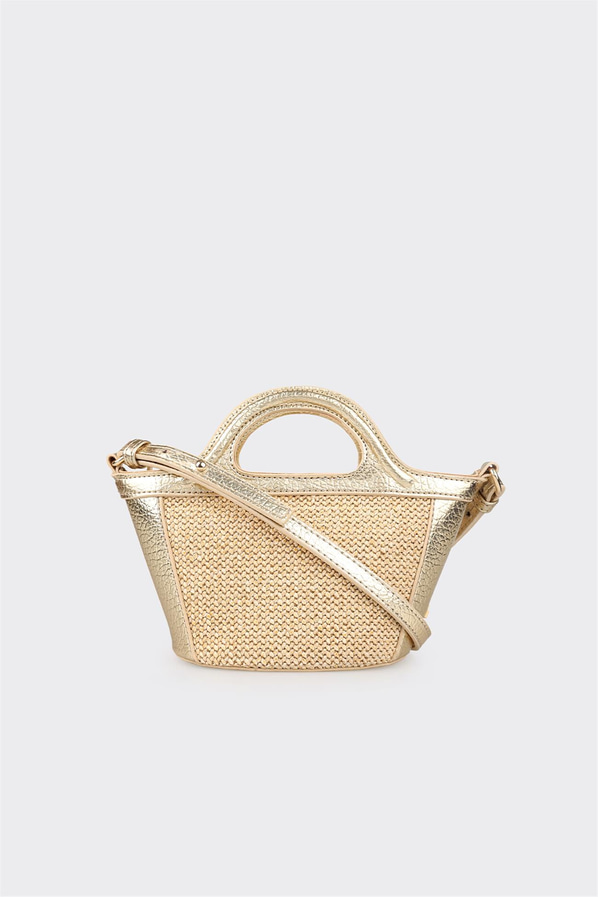 Naturel çok renkli düz kadın el çantası - Elle Shoes