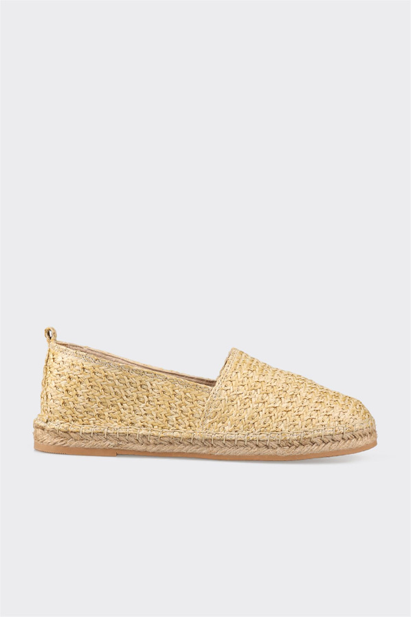 Naturel kadın espadril, günlük kullanım için - Elle Shoes