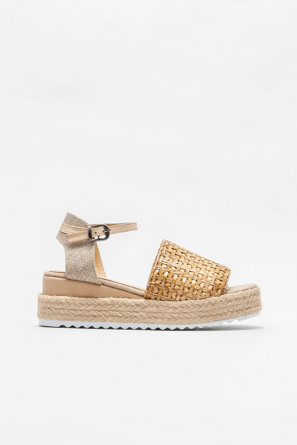 Naturel kadın sandalet - Elle Shoes