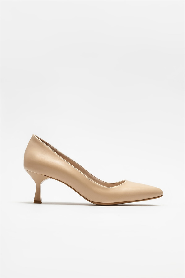 Naturel kadın stiletto - Elle Shoes