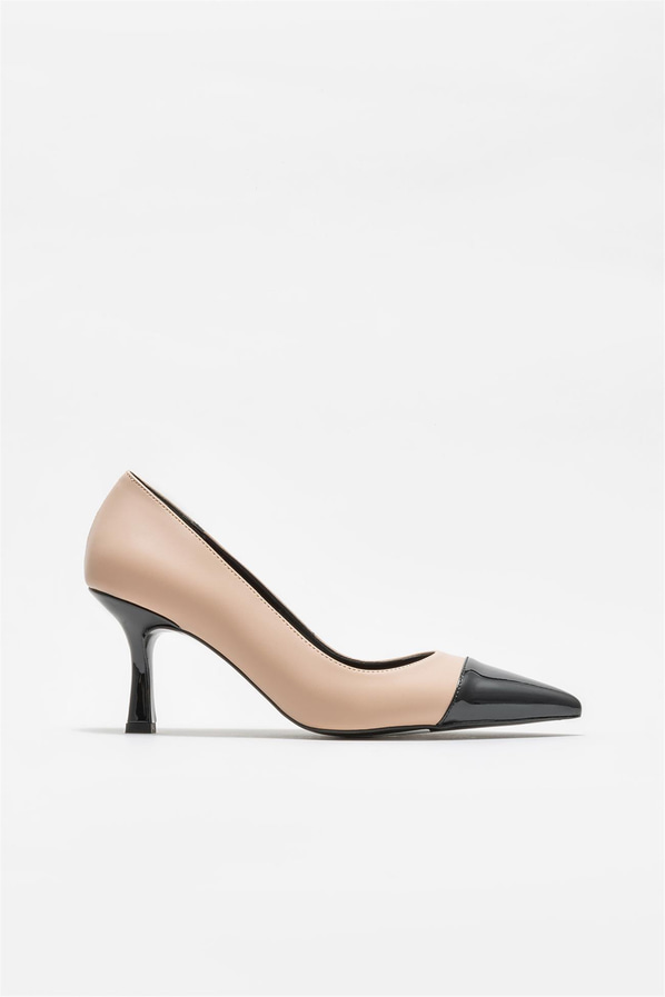 Naturel kadın stiletto, rahat kullanım için - Elle Shoes