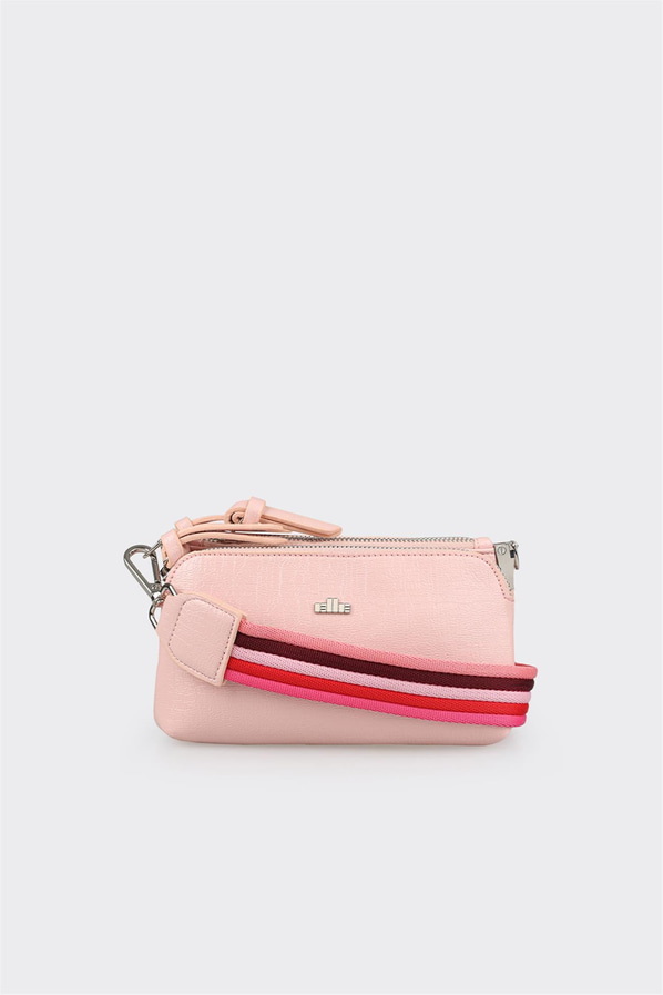 Pembe kadın çapraz çanta, rahat kullanım için - Elle Shoes
