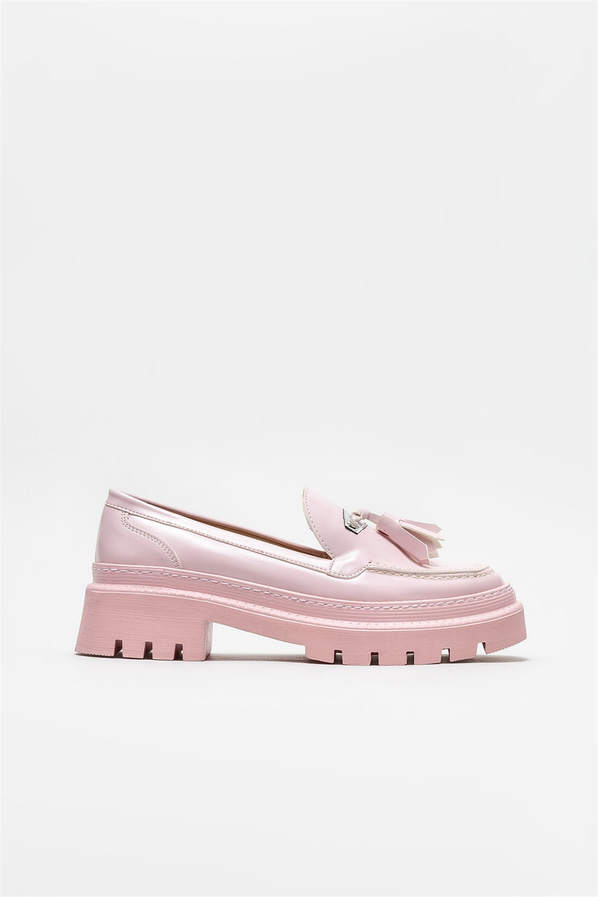 Pembe kadın loafer - Elle Shoes