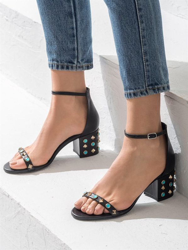 Siyah kadın ayakkabı - Elle Shoes