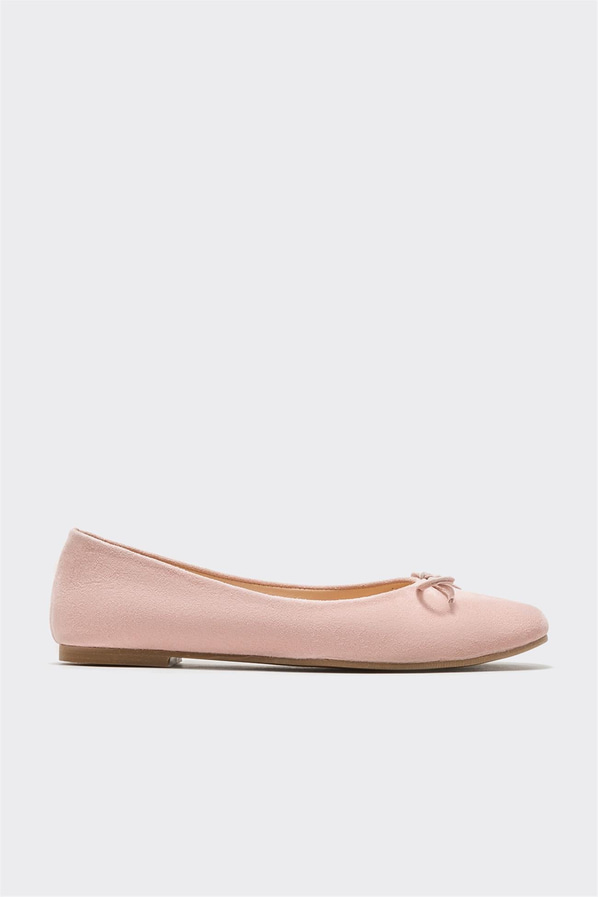 Pudra deri kadın babet - Elle Shoes