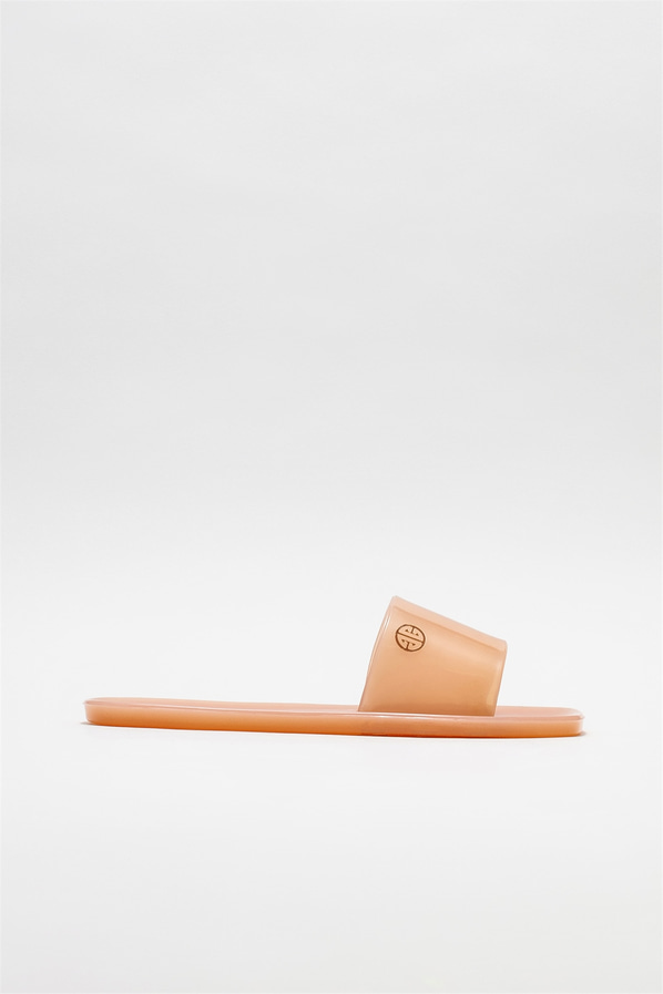 Pudra düz kadın terlik - Elle Shoes