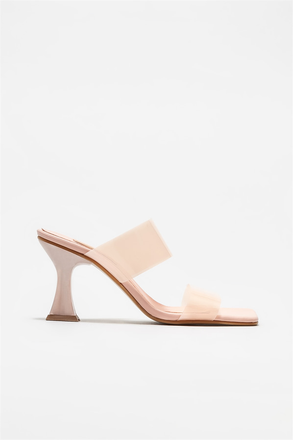 Pudra topuklu kadın terlik - Elle Shoes