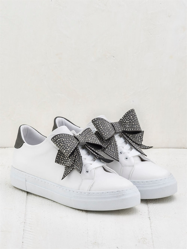 Beyaz gri kadın ayakkabı - Elle Shoes