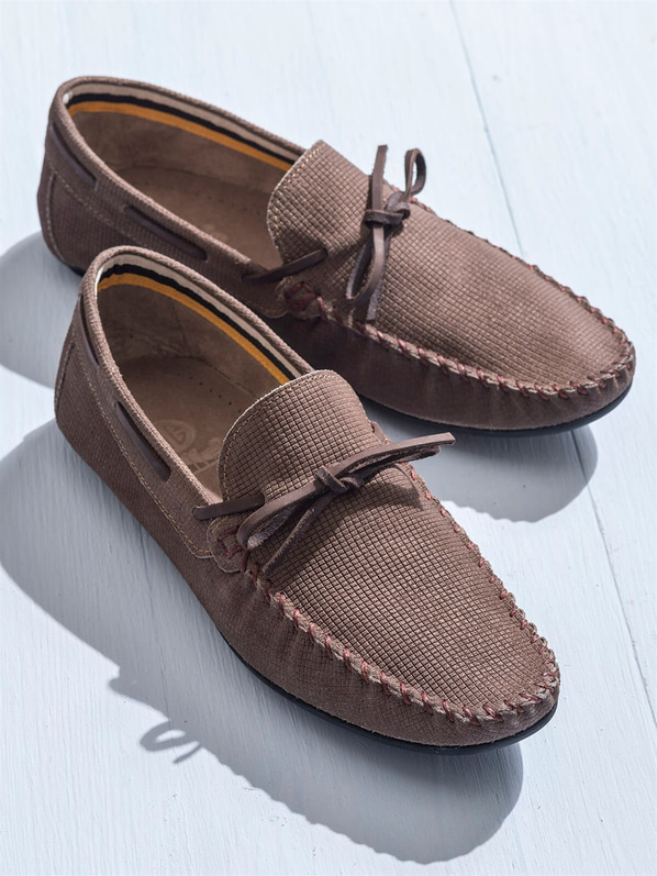 Vizon deri erkek loafer - Elle Shoes
