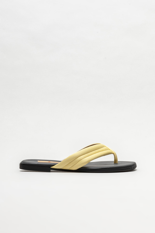 Sarı kadın terlik - Elle Shoes