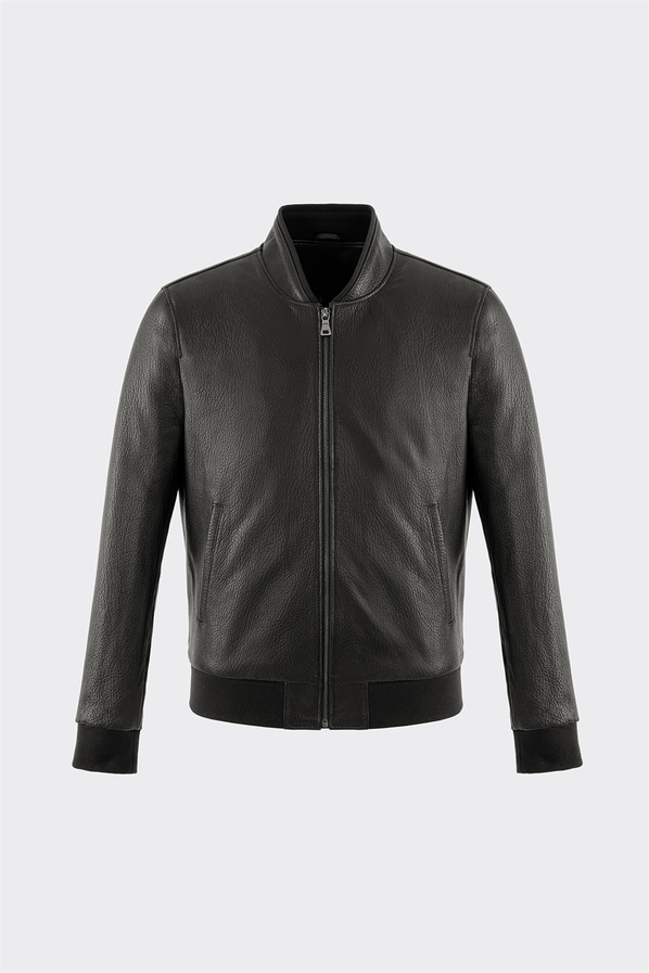 Siyah Deri Erkek Ceket