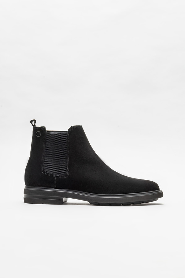Siyah deri erkek günlük bot, günlük kullanım için - Elle Shoes