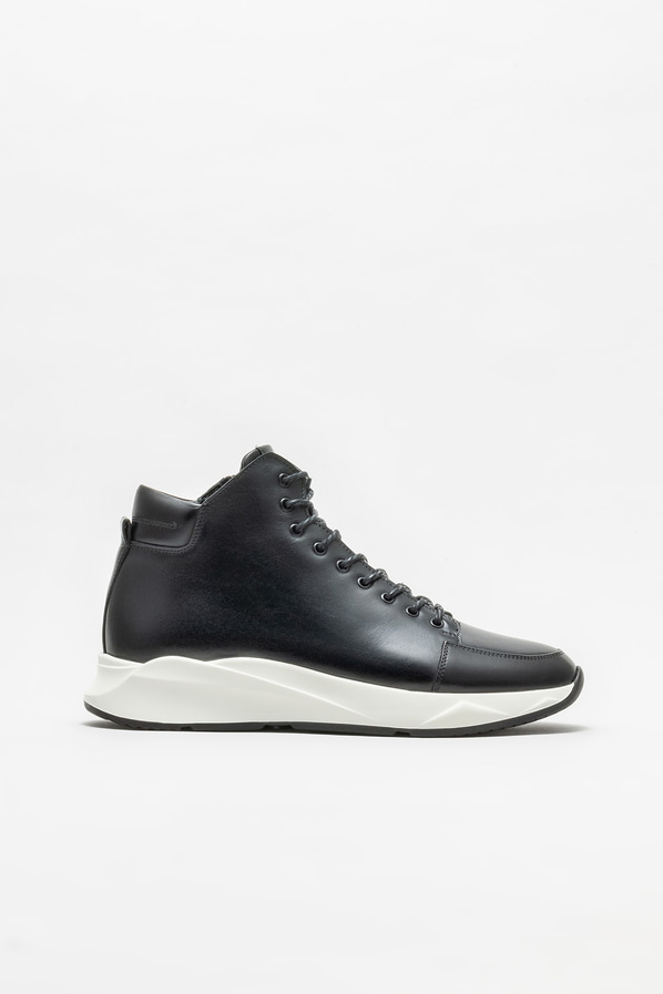 Siyah deri erkek bot - Elle Shoes