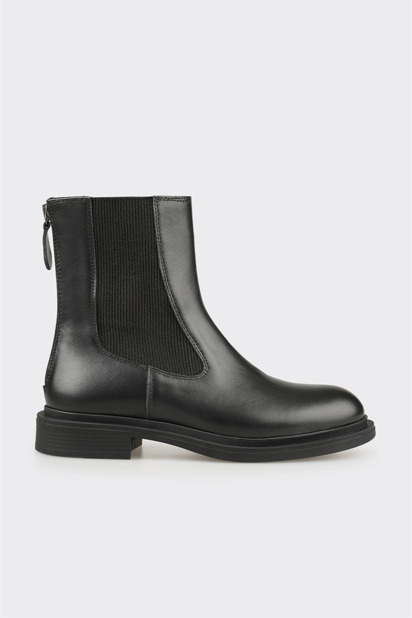Siyah Deri Kadın Günlük Bot