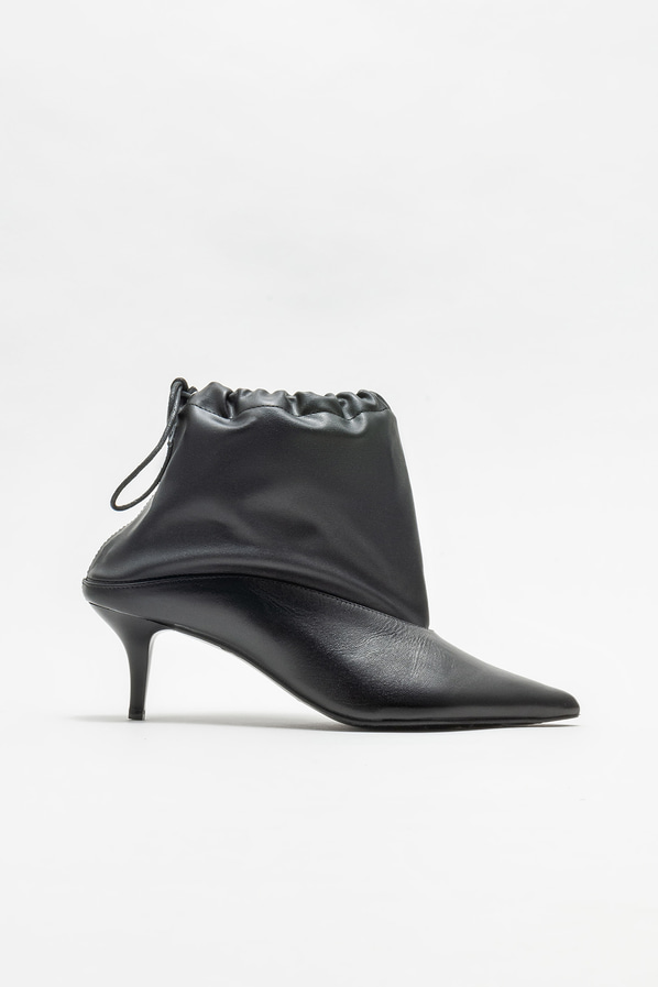 Siyah deri kadın klasik bot - Elle Shoes
