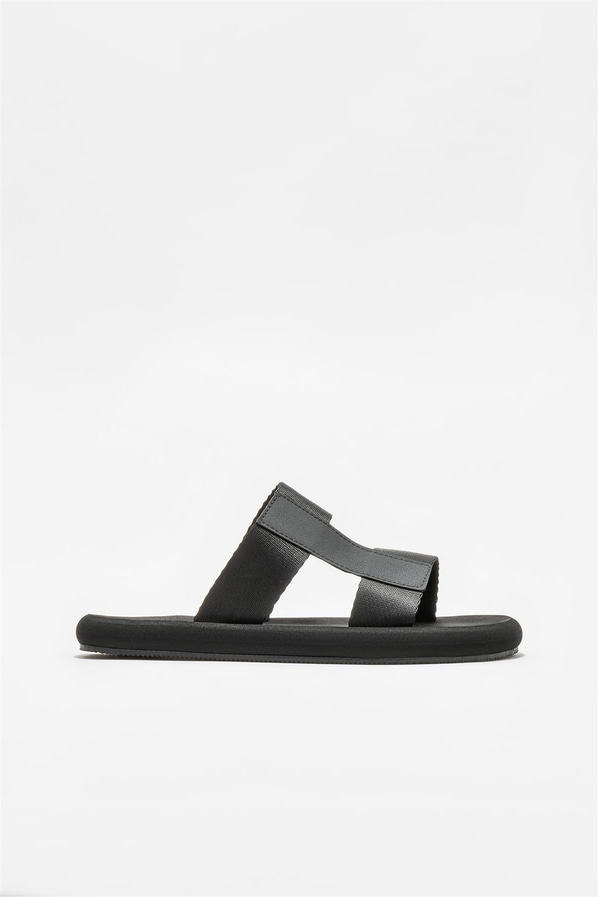 Siyah erkek terlik - Elle Shoes