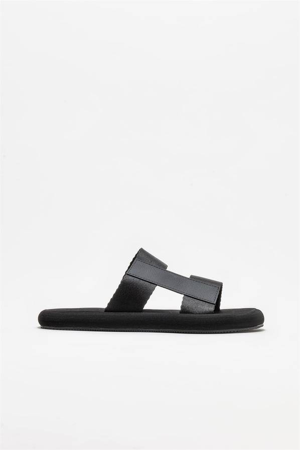 Siyah erkek terlik - Elle Shoes