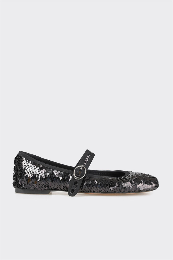 Siyah kadın babet - Elle Shoes