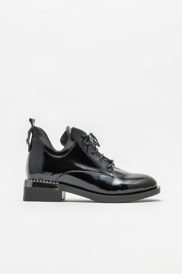 Siyah düz kadın bot, günlük kullanım için - Elle Shoes