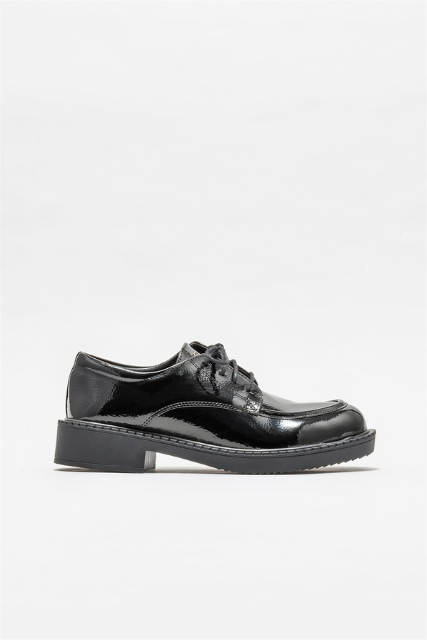 Siyah kadın oxford, günlük kullanım için - Elle Shoes
