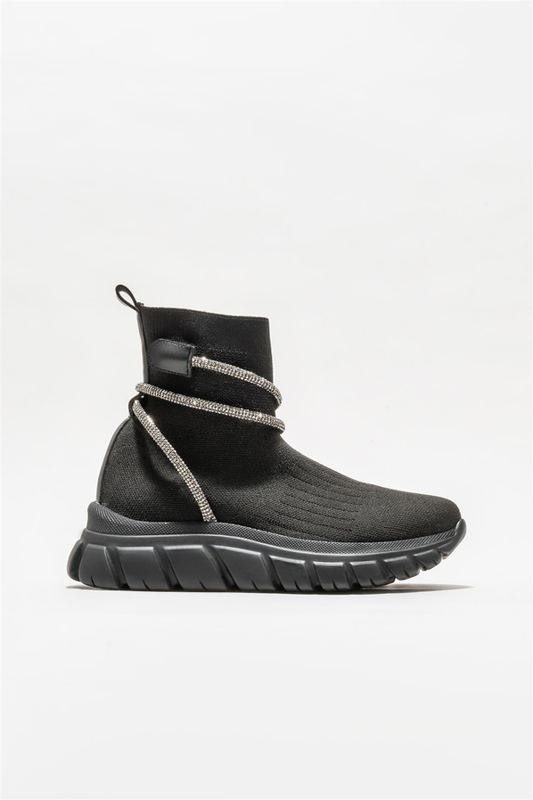 Siyah kadın bot, günlük kullanım için - Elle Shoes