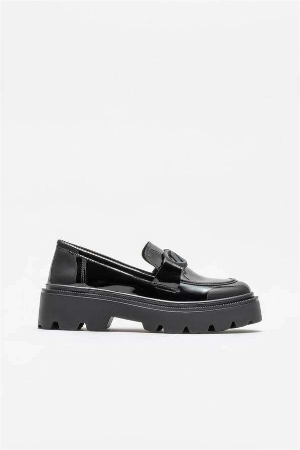 Siyah kadın loafer - Elle Shoes