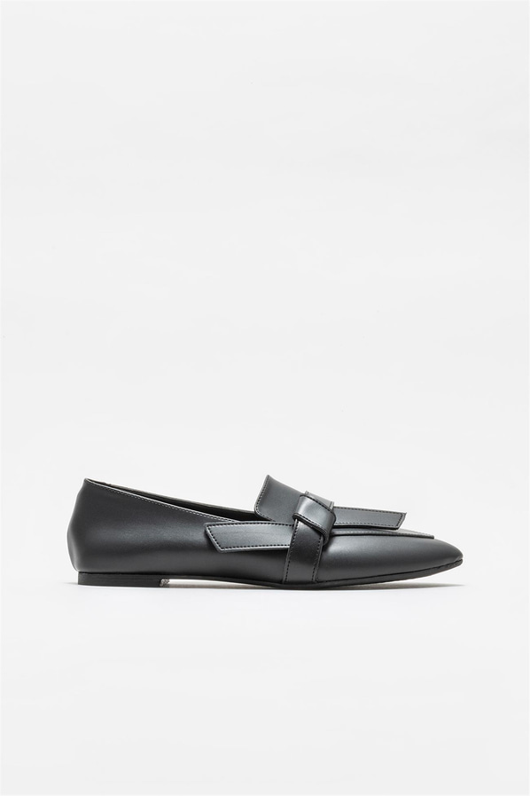 Siyah kadın loafer - Elle Shoes