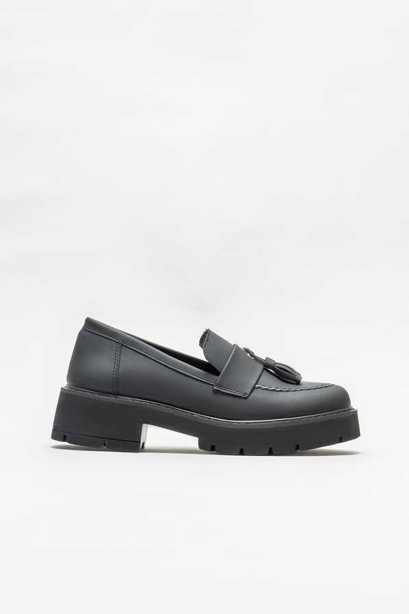 Siyah kadın loafer - Elle Shoes