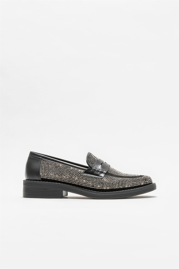 Siyah kadın loafer - Elle Shoes