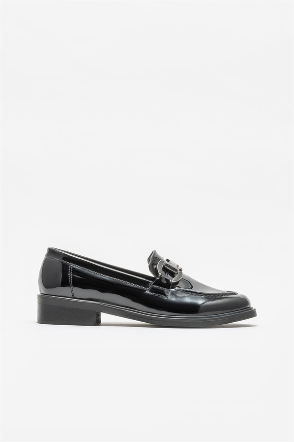 Siyah kadın loafer - Elle Shoes