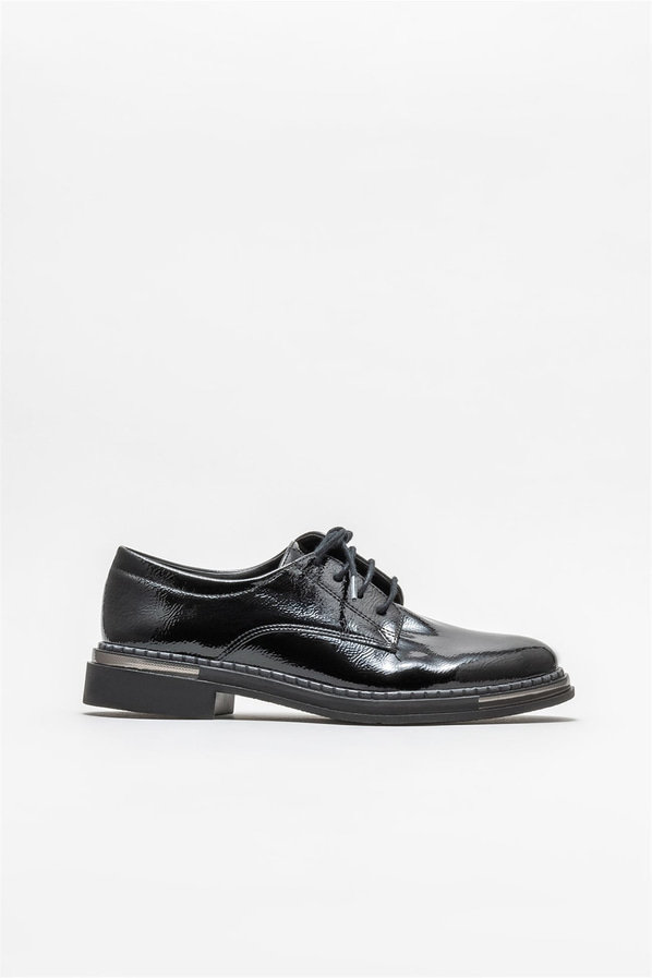 Siyah kadın oxford - Elle Shoes