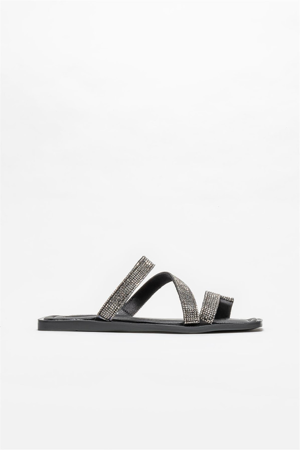 Siyah kadın terlik - Elle Shoes
