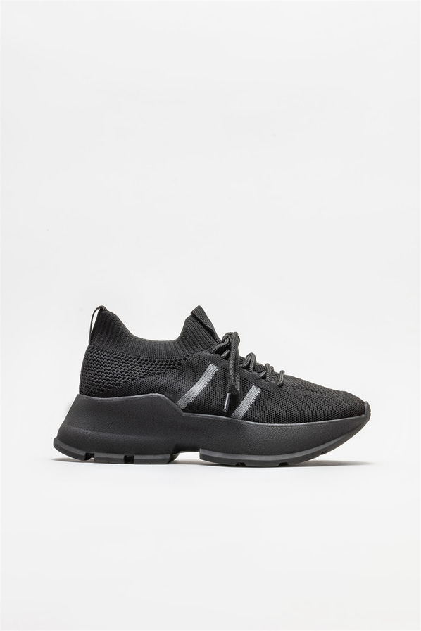 Siyah kadın spor ayakkabı - Elle Shoes