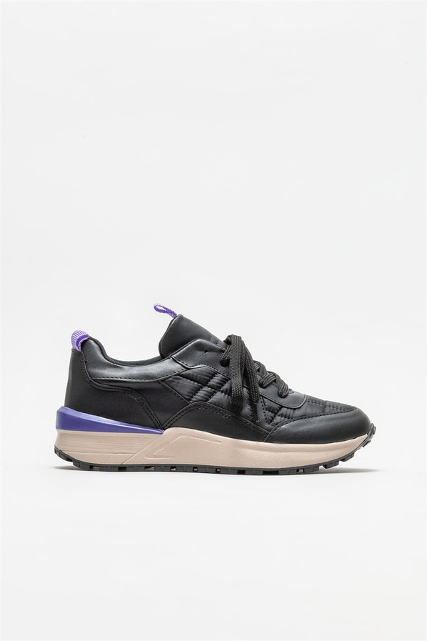 Siyah kadın spor ayakkabı - Elle Shoes