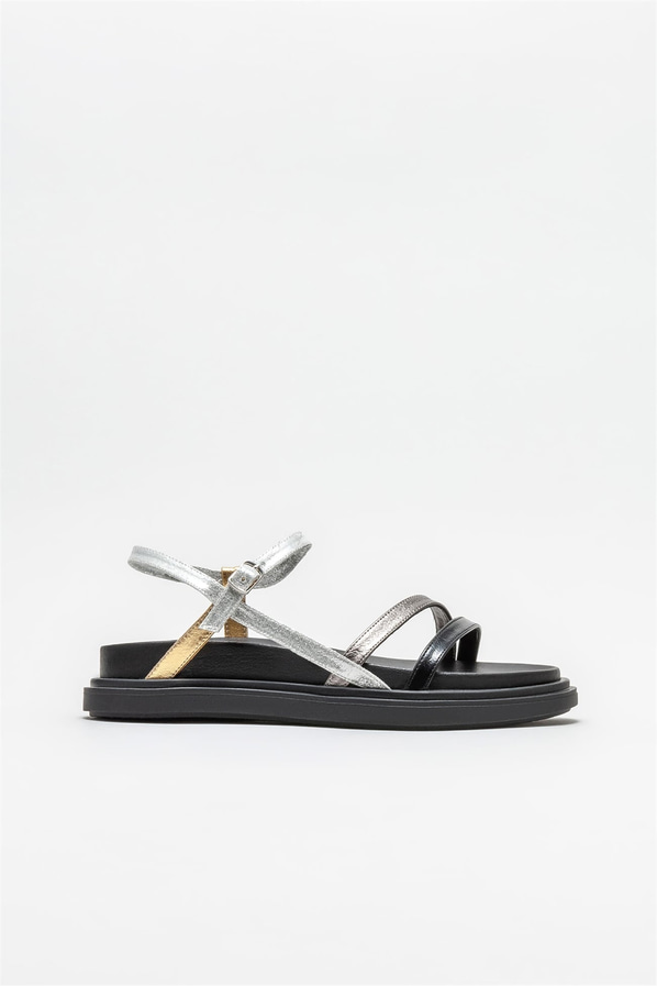 Siyah kadın sandalet - Elle Shoes