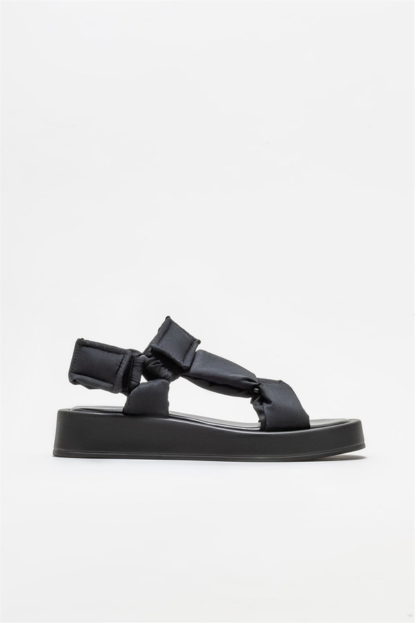 Siyah kadın sandalet - Elle Shoes