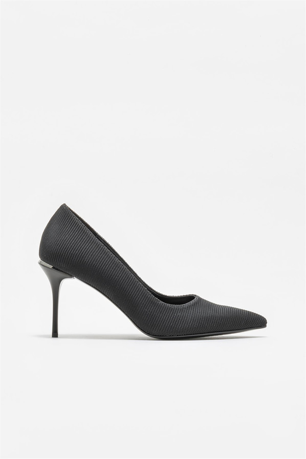 Siyah kadın stiletto - Elle Shoes