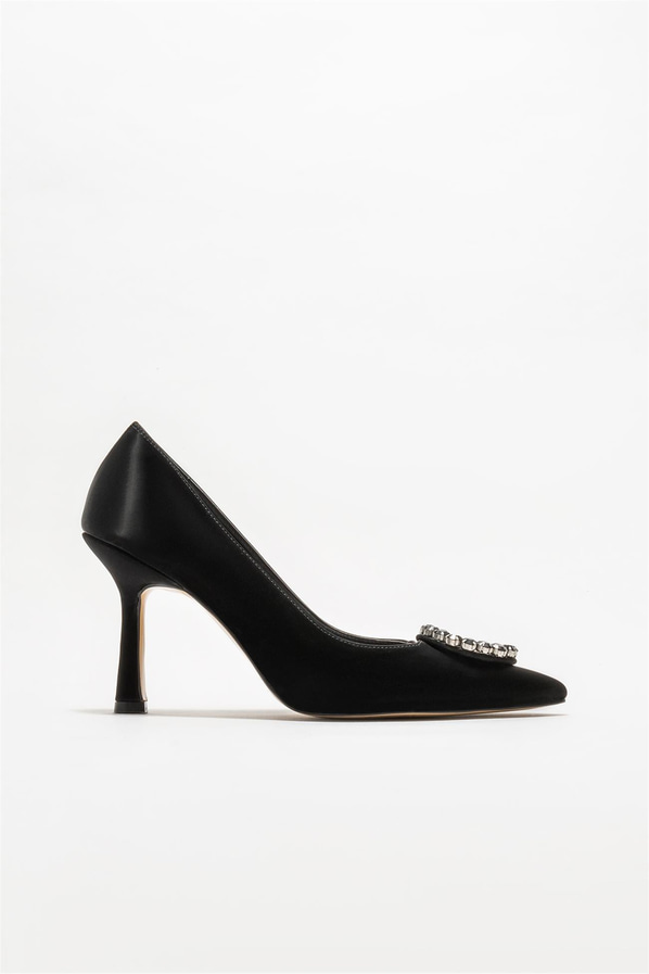Siyah kadın stiletto - Elle Shoes