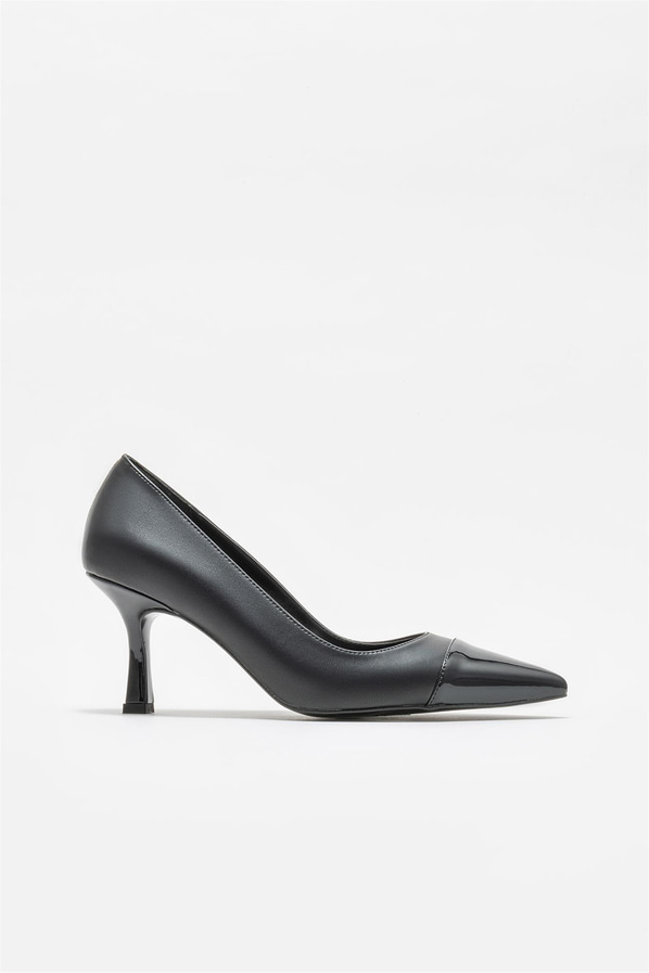 Siyah kadın stiletto - Elle Shoes