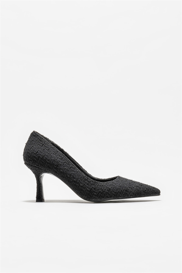 Siyah kadın stiletto - Elle Shoes