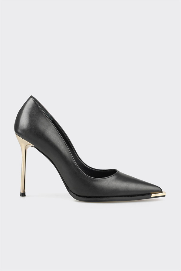 Siyah kadın stiletto - Elle Shoes